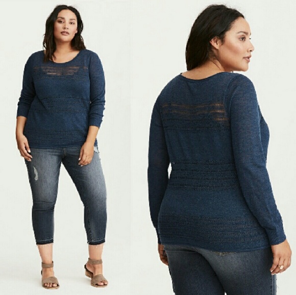 torrid Sweaters - TORRID navy blue sweater